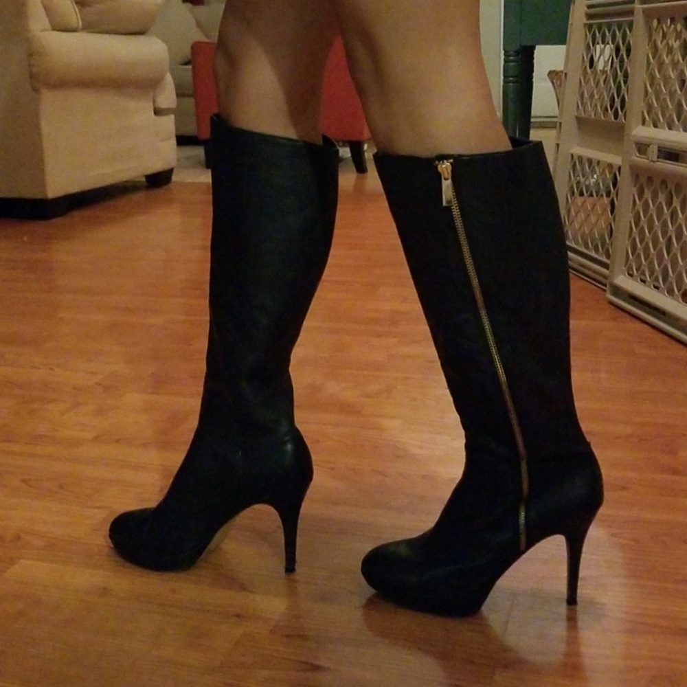 Vince Camuto Knee High Leather Boots